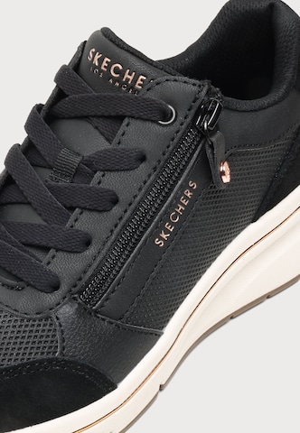 SKECHERS Rövid szárú sportcipők 'BILLION FLEX - LUXE UP' - fekete