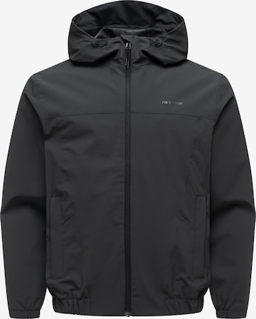Ragwear Funktionsjacke 'Bordos' in Schwarz: Vorderseite
