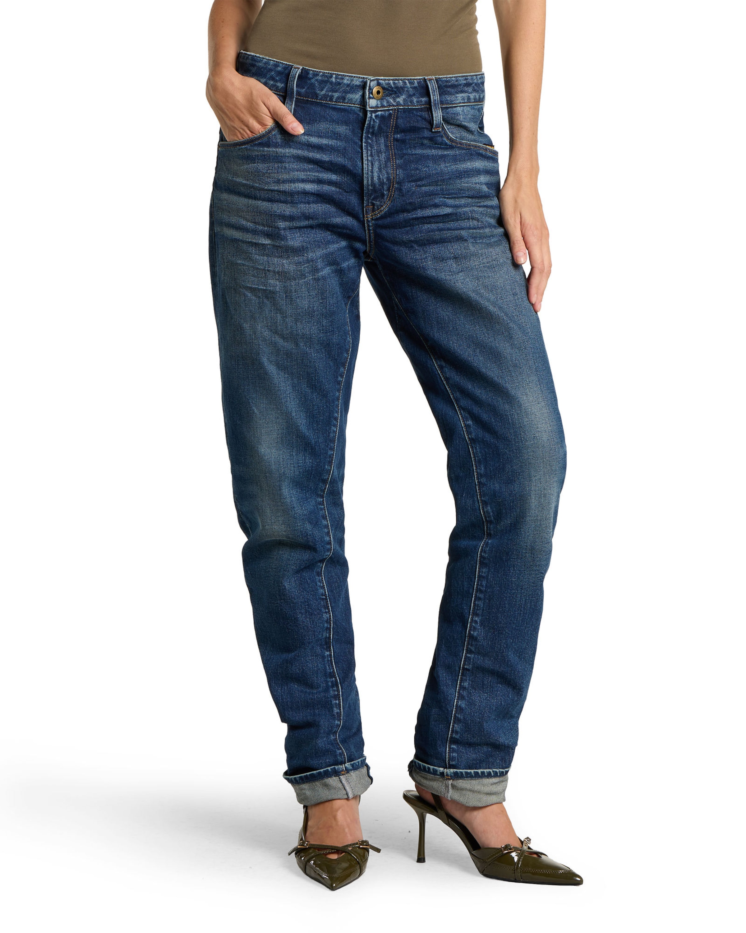 G-STAR Slimfit Jeans-3D ' ' in Blau: Vorderseite