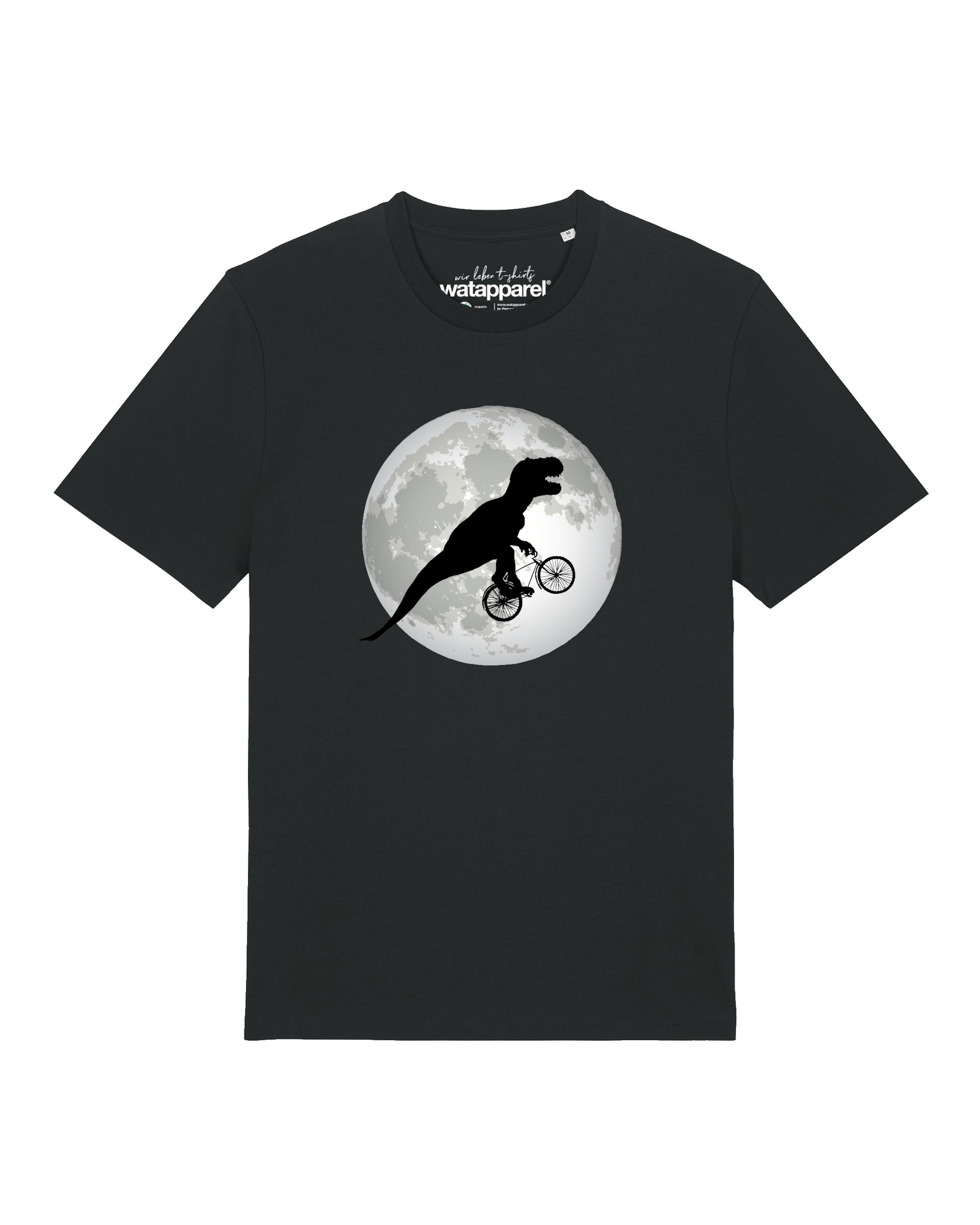 T-Shirt 'Flying TRex' Watapparel en noir : devant