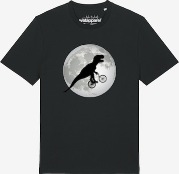 T-Shirt 'Flying TRex' Watapparel en noir : devant