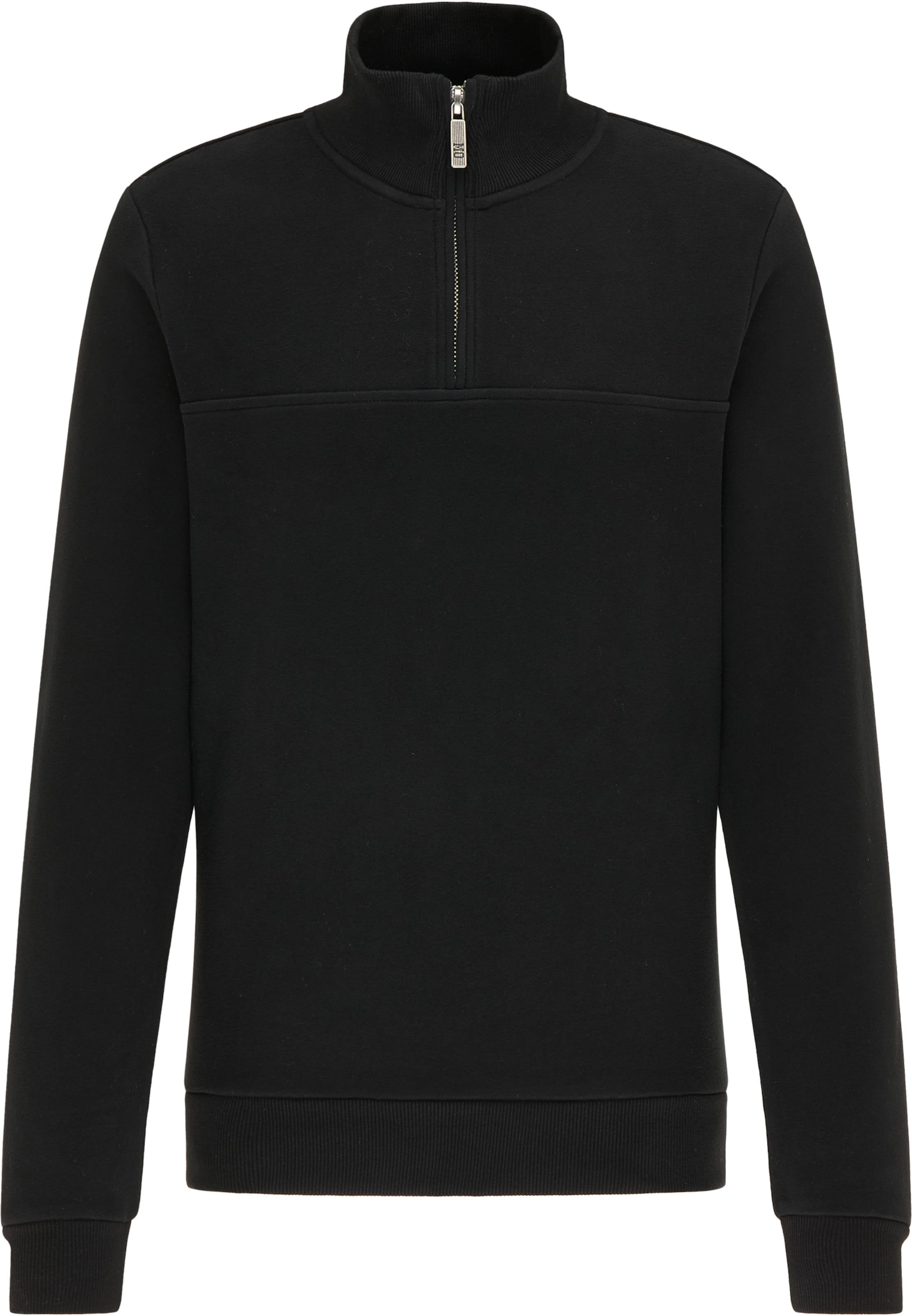 Sweat-shirt MO en noir : devant