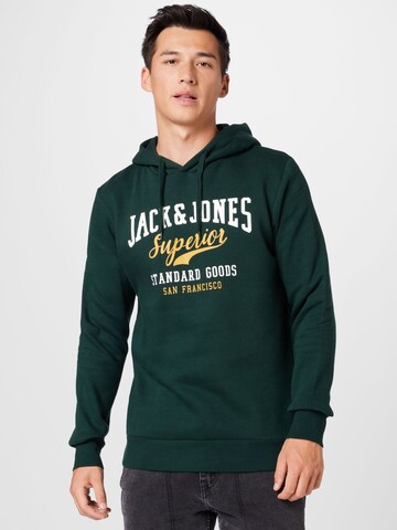JACK & JONES Tréning póló - zöld: elől