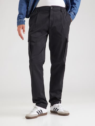 REPLAY - regular Pantalón cargo 'ADHANN' en negro: frente