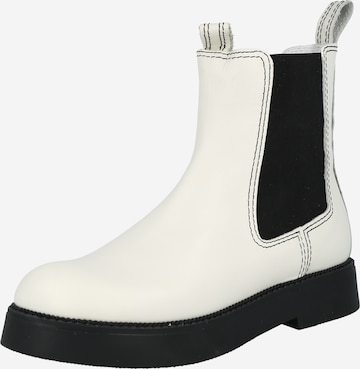 NA-KD - Botas Chelsea en blanco: frente