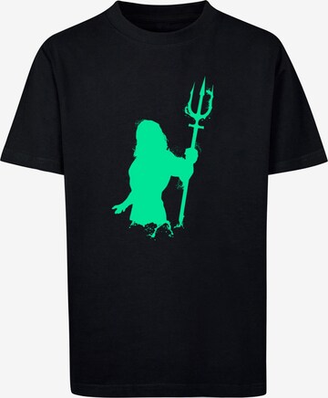 T-Shirt 'Aquaman - Aqua Silhouette' ABSOLUTE CULT en noir : devant