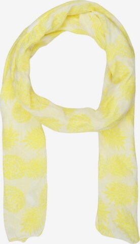Marie Lund Scarf & Wrap in One size in Yellow: front