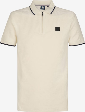 Pull-over Petrol Industries en blanc : devant