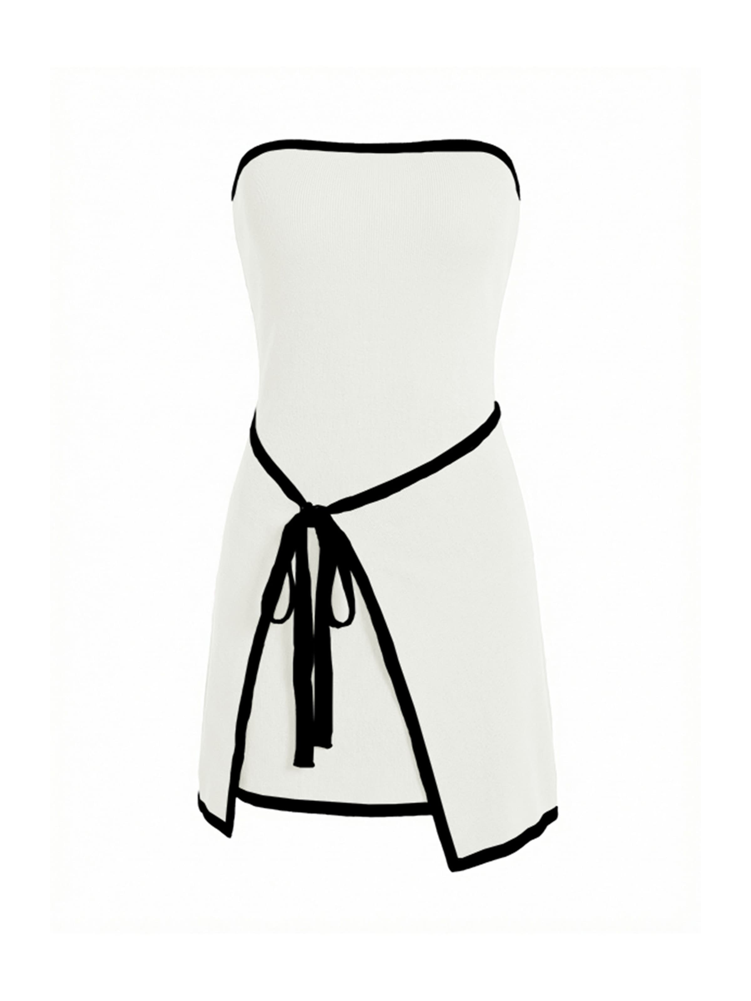 Imily Bela Gebreide jurk in Wit: voorkant