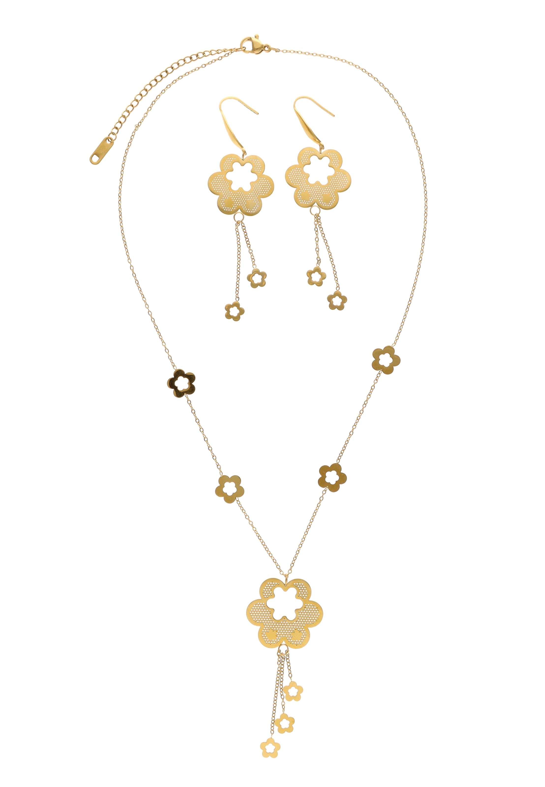 IZIA Sieraden set in Goud: voorkant