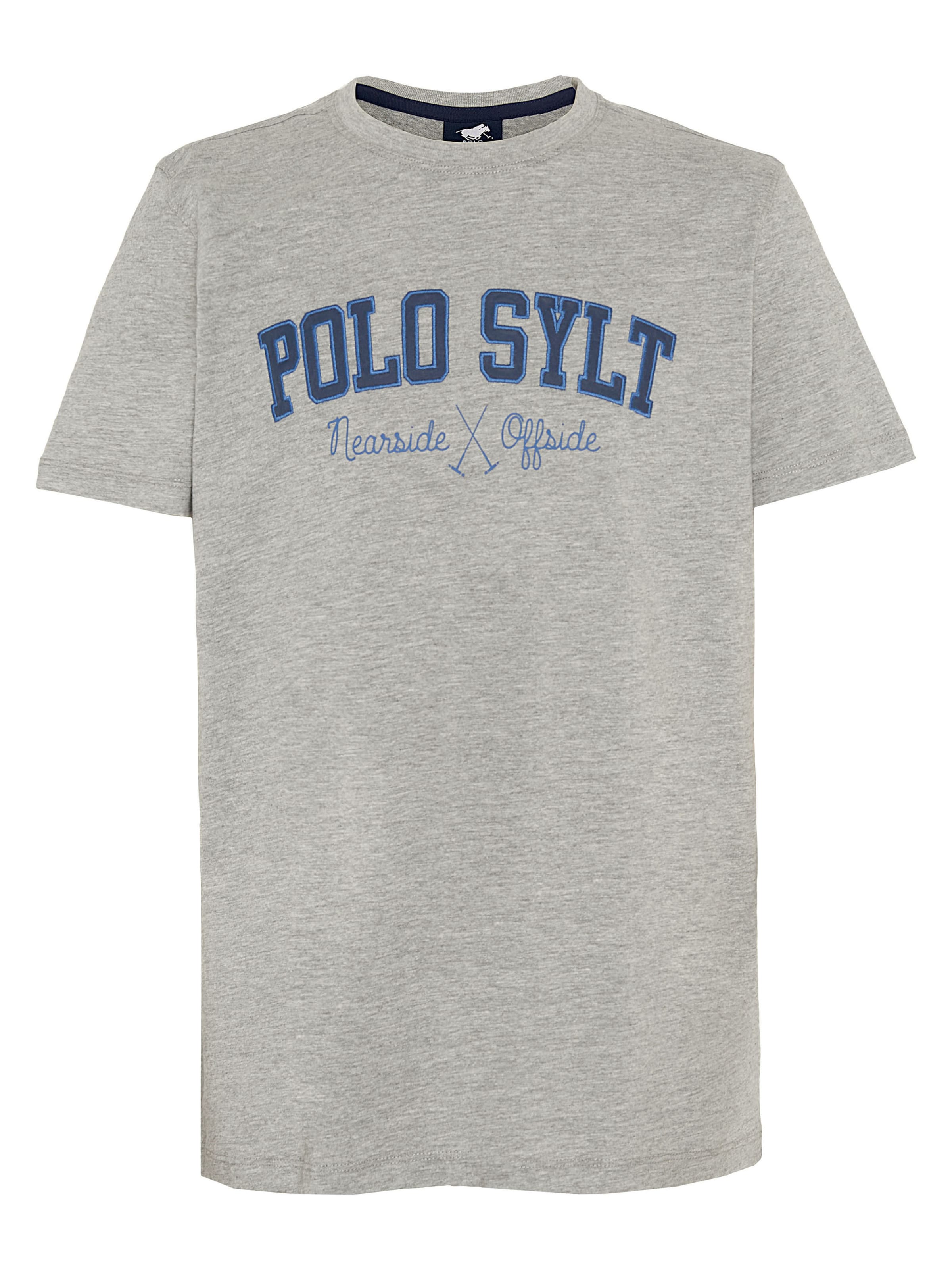 Polo Sylt Shirt in Blue / Light grey, Item view