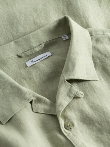 KnowledgeCotton Apparel - Comfort Fit Camisa em verde