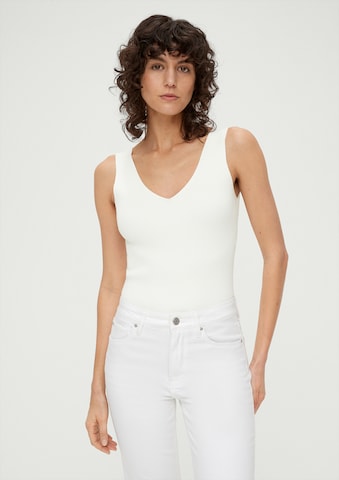 Tops en tricot s.Oliver en blanc : devant