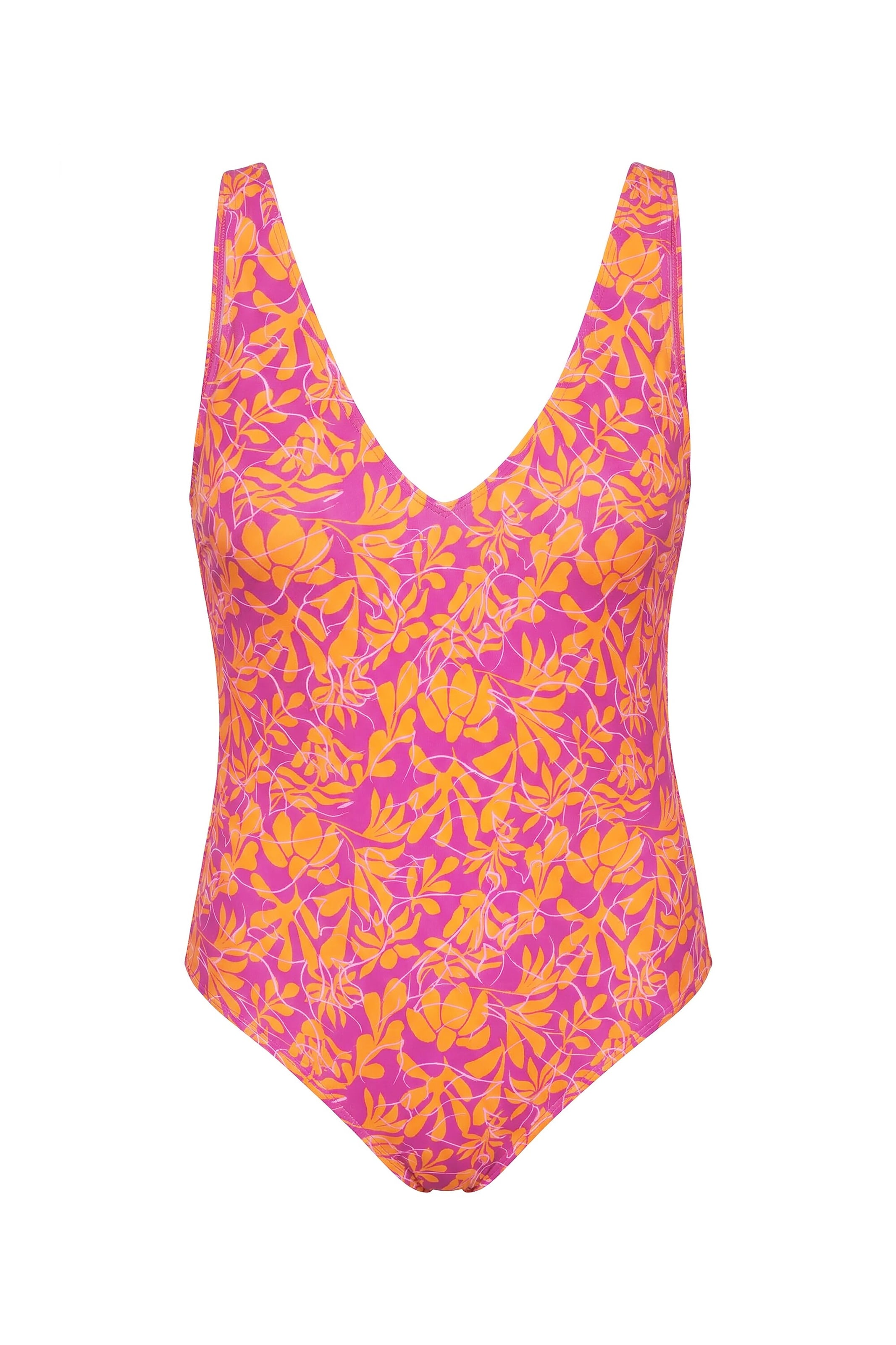 Studio Untold T-Shirt Badeanzug in Orange: Vorderseite