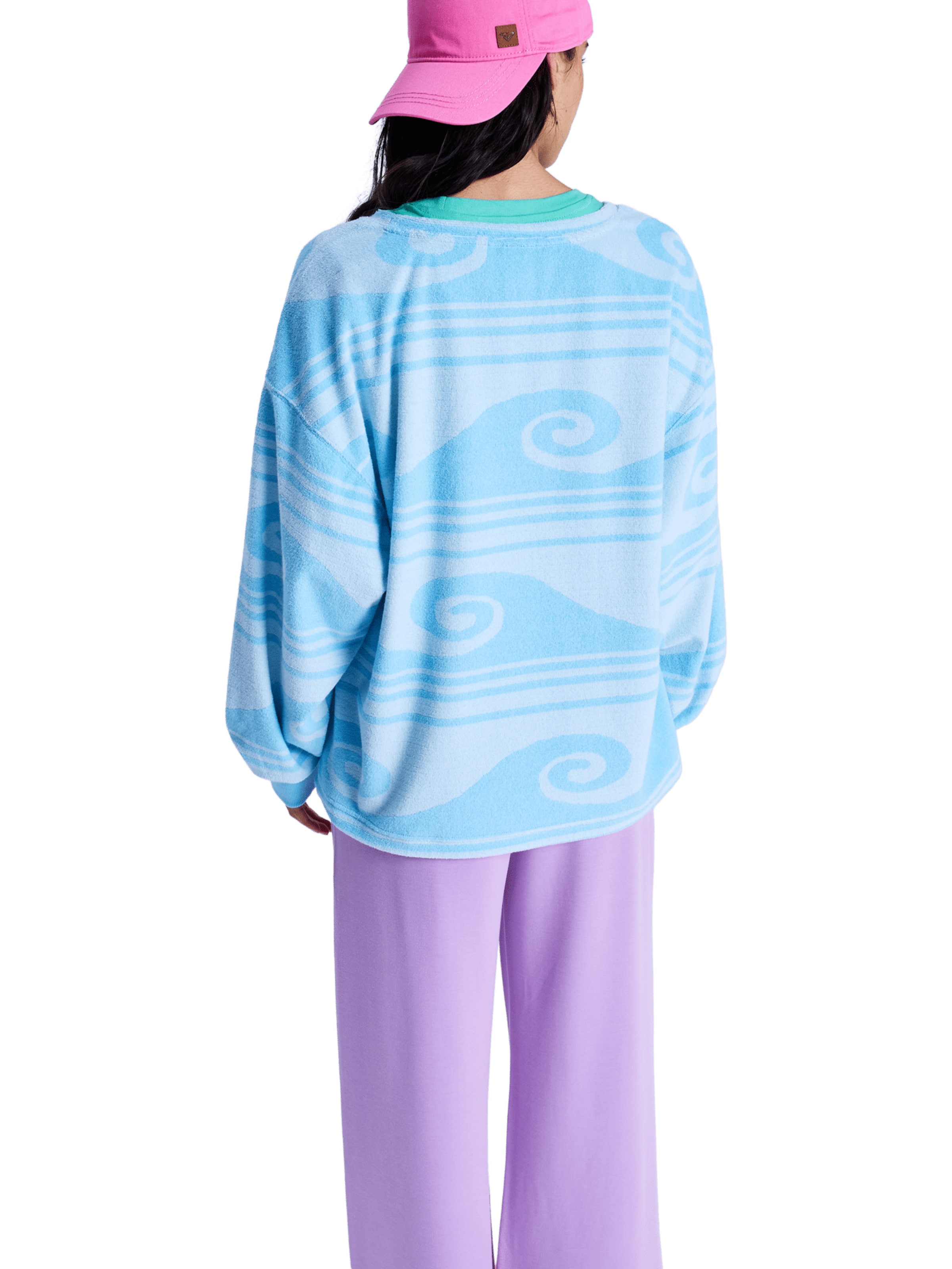 ROXY Sweatshirt 'Make It Sunny' in Blue
