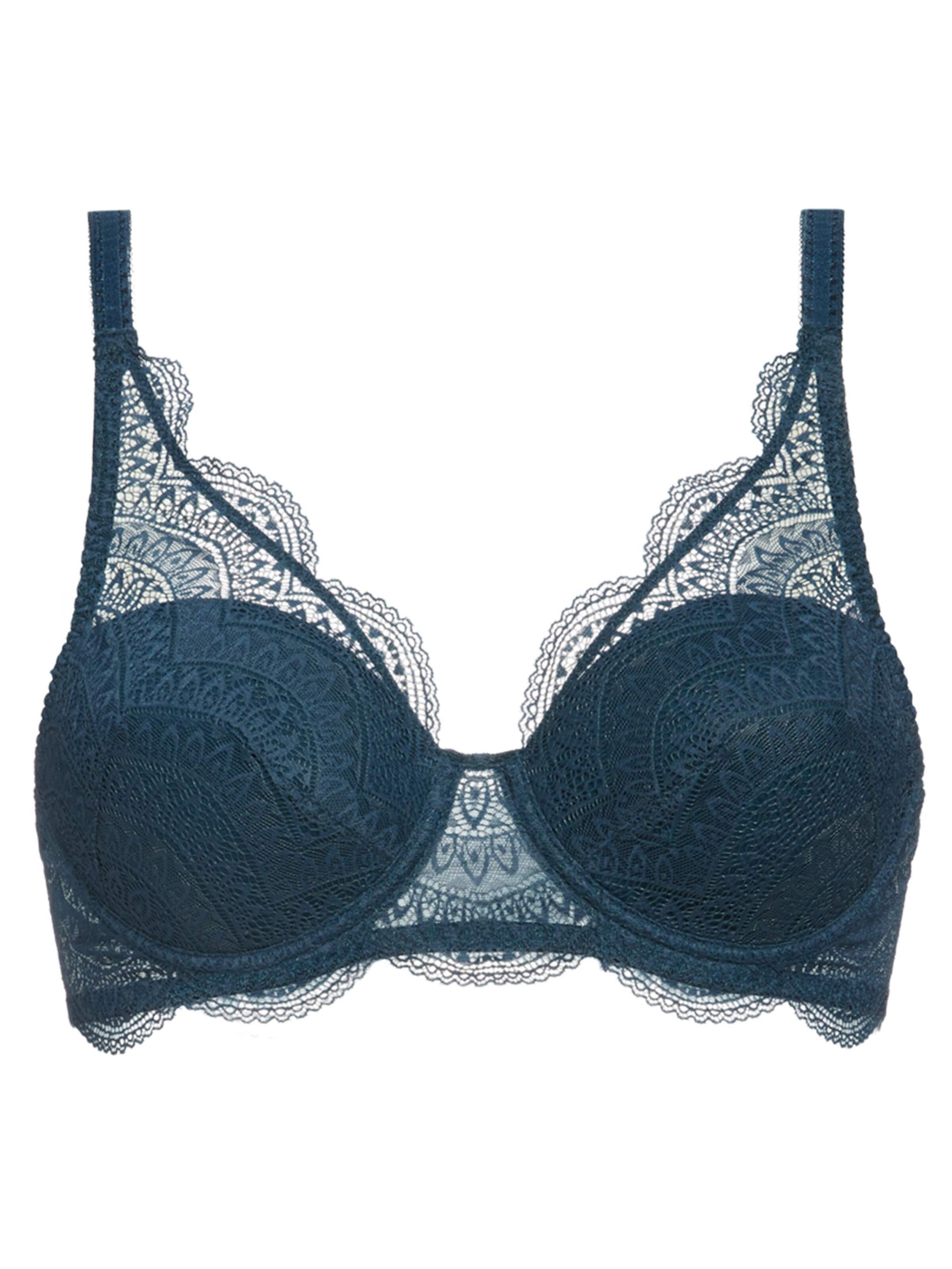 Simone Perele T-Shirt BH 'Karma'‌‌‌‌‌ in Grün: Vorderseite