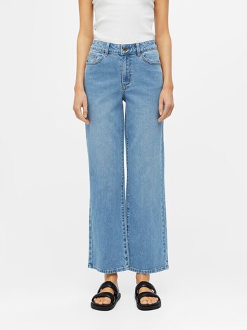 Wide leg Jeans di OBJECT in blu: frontale