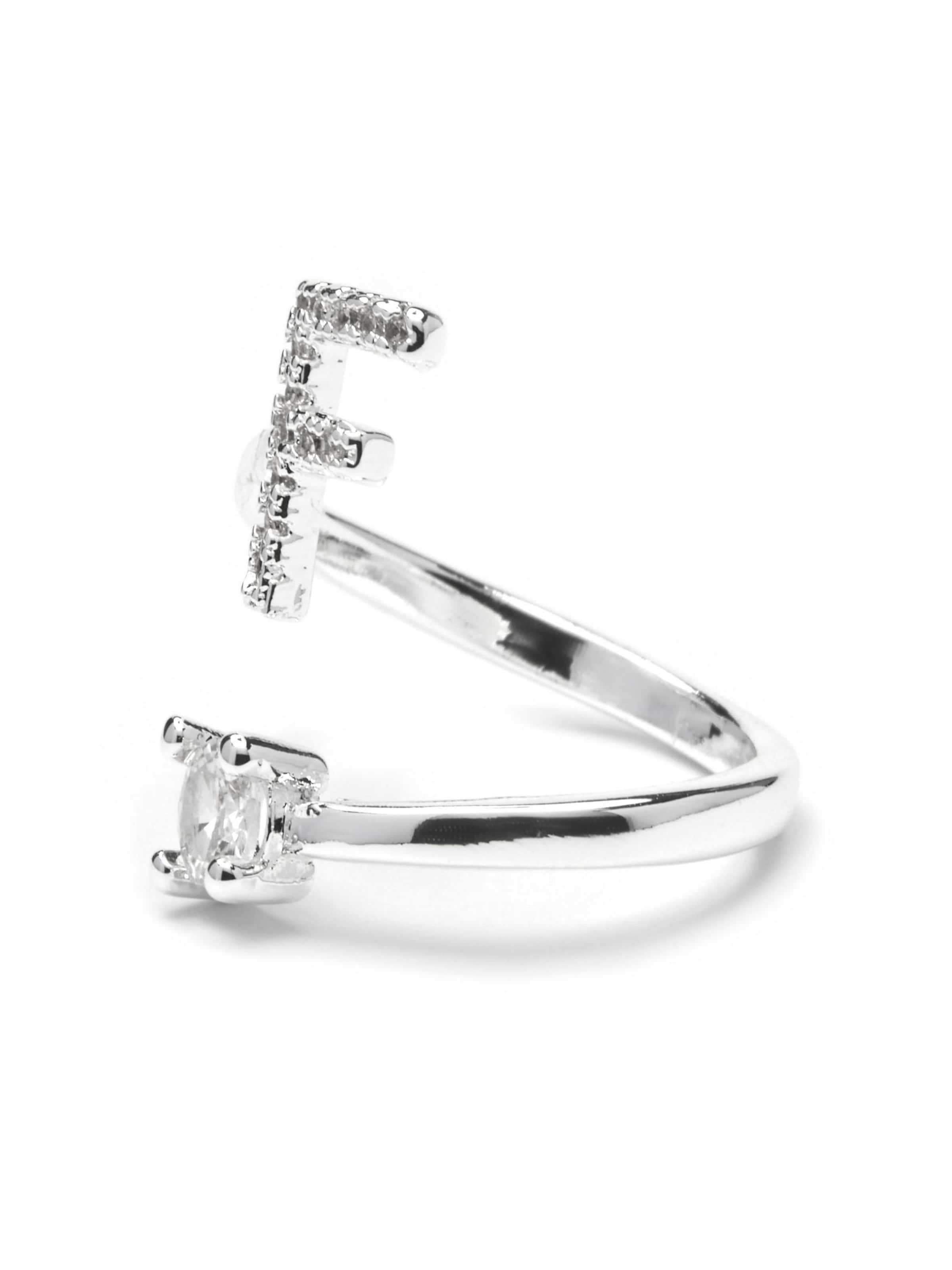 Luxenter Ring 'Alphabet F'‌‌‌‌‌‌‌‌‌‌ in Silber