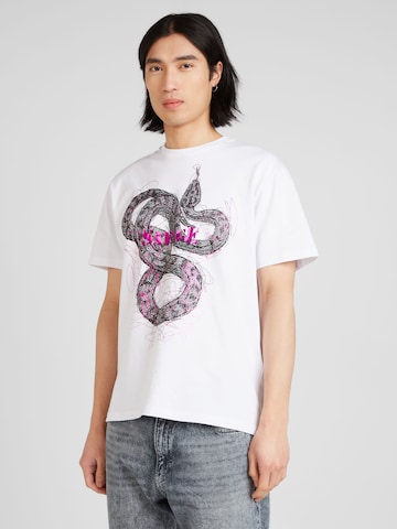 Just Cavalli T-shirt i vit: framsida