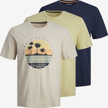 Tricou 'SUMMER VIBE' de la JACK & JONES pe bej: față