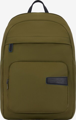 Piquadro Backpack in Green: front