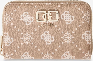 GUESS Wallet 'Emelie' in Beige: front