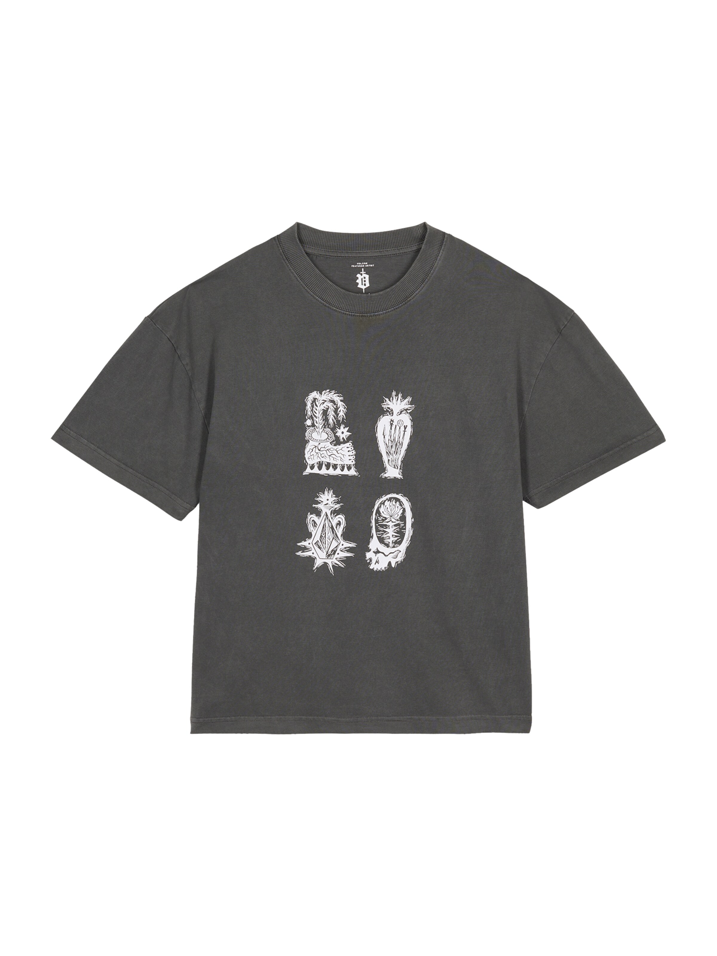 T-shirt 'FA VADERETRO 1' Volcom en gris : devant