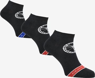 Carlo Colucci Socks 'Centaro' in Black: front