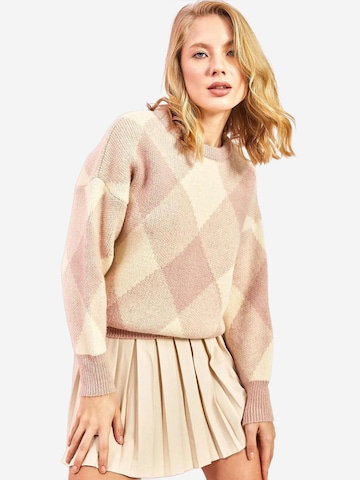 Pull-over 'Pullover' Bianco Lucci en rose