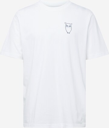 KnowledgeCotton Apparel Shirt in White: front