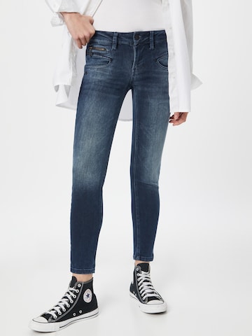 FREEMAN T. PORTER Skinny Jeans 'Alexa' in Blauw: voorkant