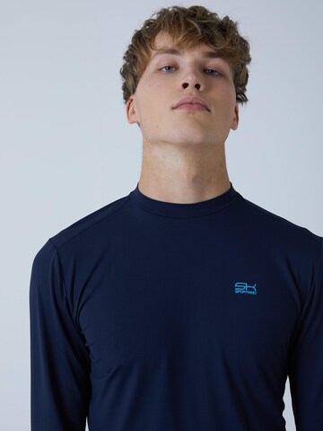 SPORTKIND Performance shirt 'Langarmshirt High-Neck' in Blue