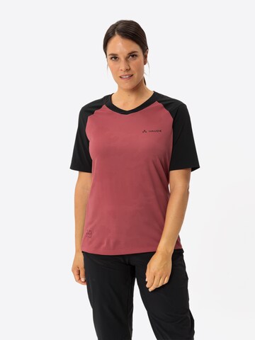 VAUDE Functioneel shirt 'Moab' in Rood: voorkant