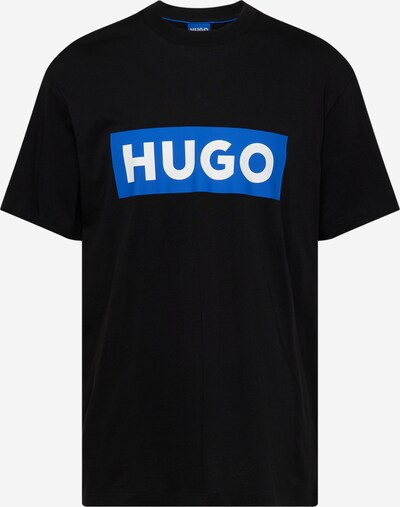 HUGO T-Shirt 'Nico' en azur / noir / blanc, Vue avec produit