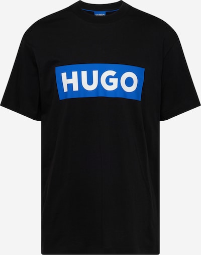 HUGO T-Krekls 'Nico', krāsa - jūraszils / melns / balts, Preces skats