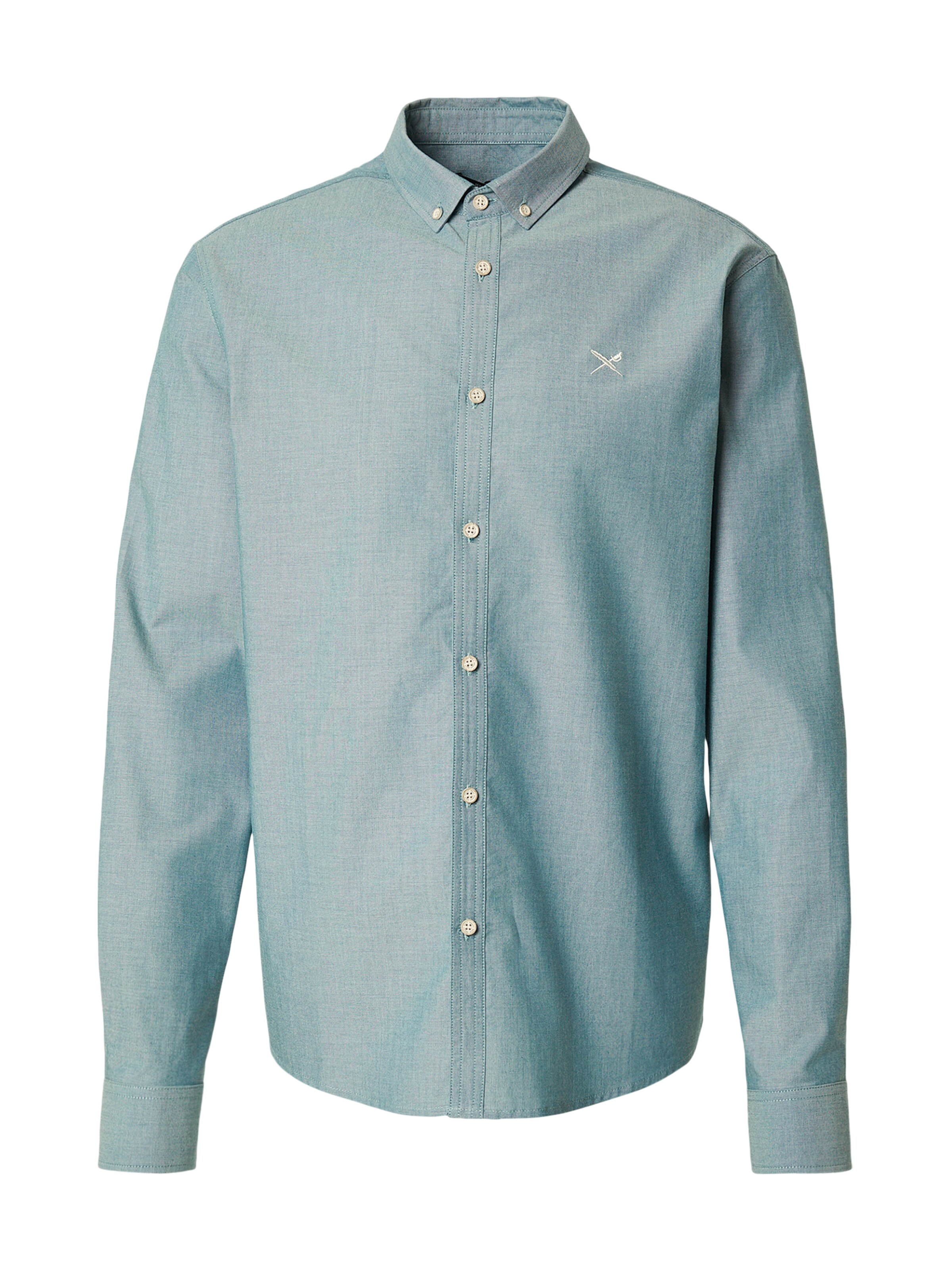 Chemise 'Samuel' Iriedaily en vert : devant