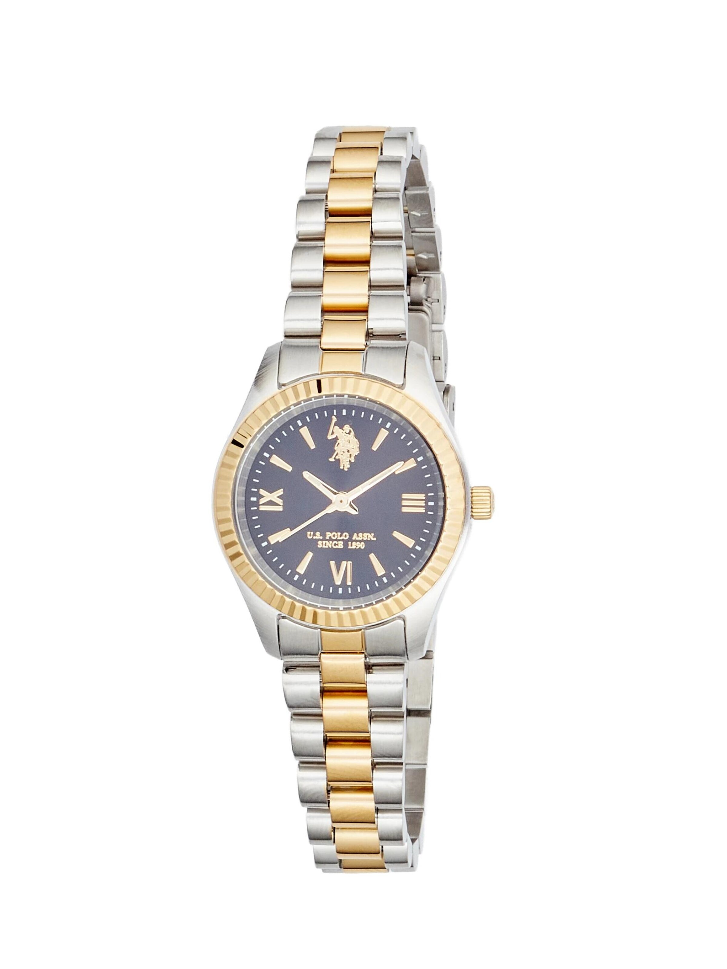 U.S. POLO ASSN. Analog Watch 'Charlotte' in Black: front