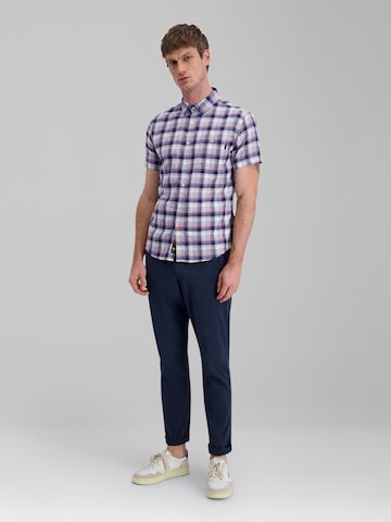 TIMEZONE Regular Fit Hemd 'Check' in Blau