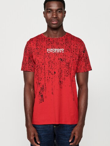 T-Shirt KOROSHI en rouge : devant