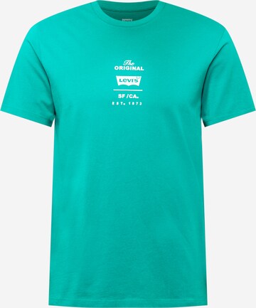 LEVI'S ® Koszulka 'Housemark Graphic Tee' w kolorze zielony: przód