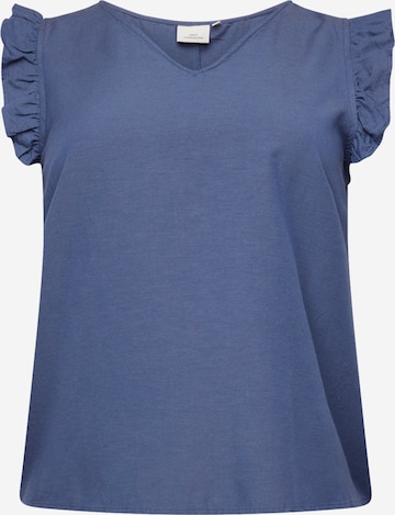 ONLY Carmakoma Blouse 'Jupiter' in Blauw: voorkant
