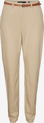 Regular Pantalon chino 'FLASHINO' VERO MODA en beige : devant