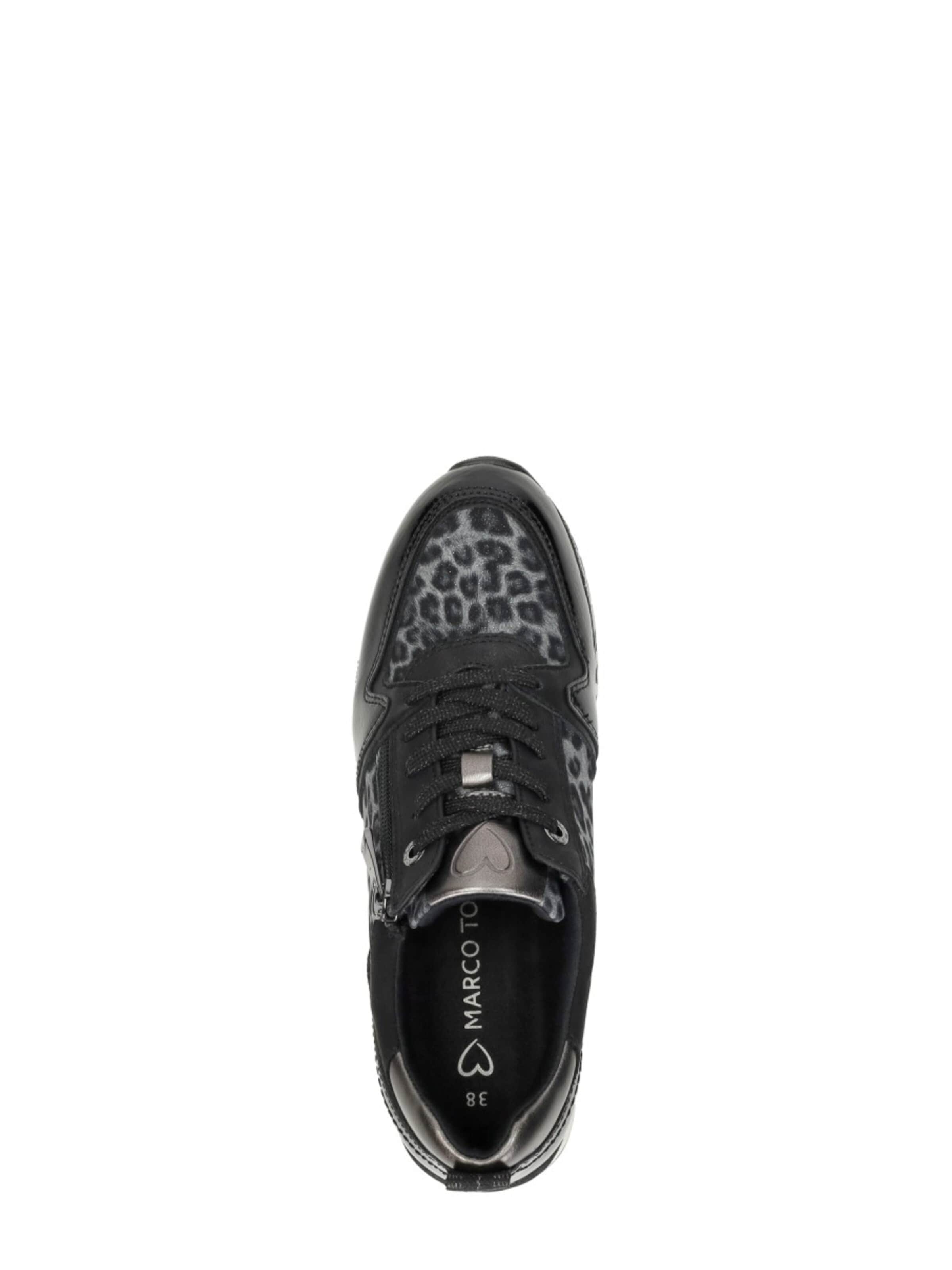 Baskets basses 'Sneakers Laag' MARCO TOZZI en noir