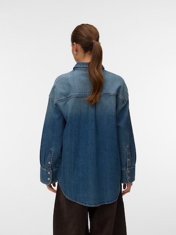 VERO MODA Bluza 'VMLIA ZELDA' | modra barva