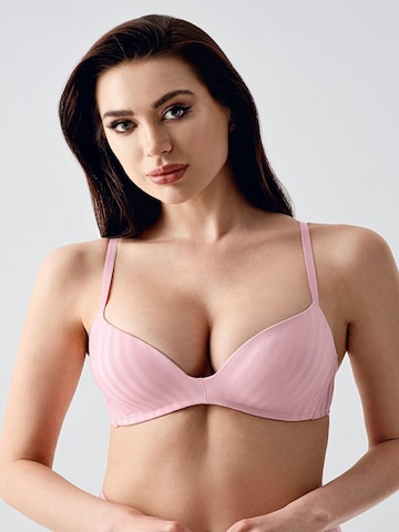 Push-up Soutien-gorge C&City en rose : devant
