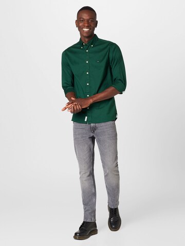 TOMMY HILFIGER Regular fit Zakelijk overhemd in Groen