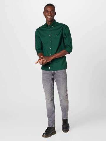 Regular fit Cămașă de la TOMMY HILFIGER pe verde