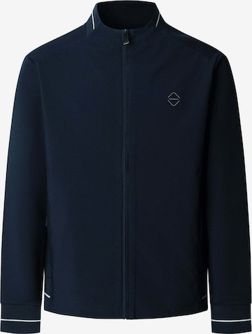 Hackett London Sweatshirt 'Hs Tech Track Fz' in Blue: front