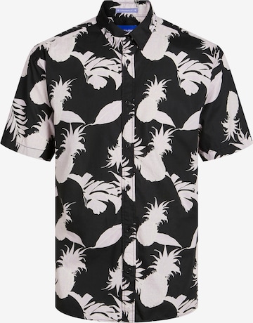 JACK & JONES Button Up Shirt 'JORJoshua Aruba' in Black: front