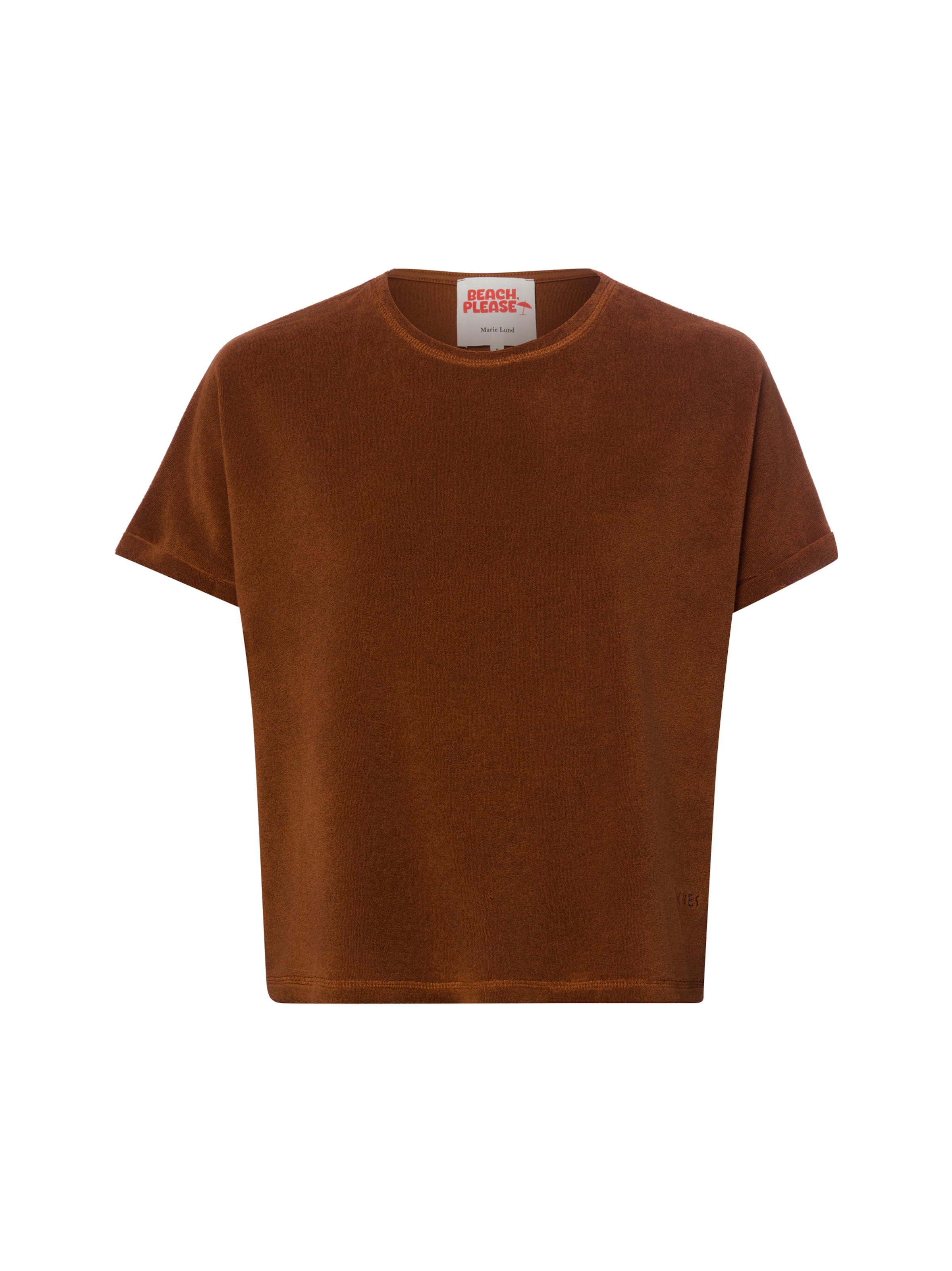 Marie Lund Shirt in Bruin: voorkant